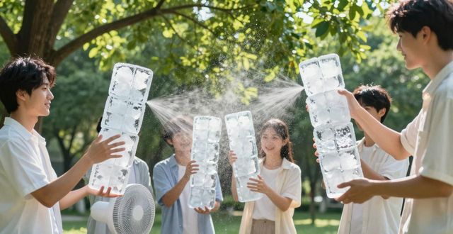 大冰块降温方法_三亚夏季防暑降温大冰块_大冰块户外活动使用时长